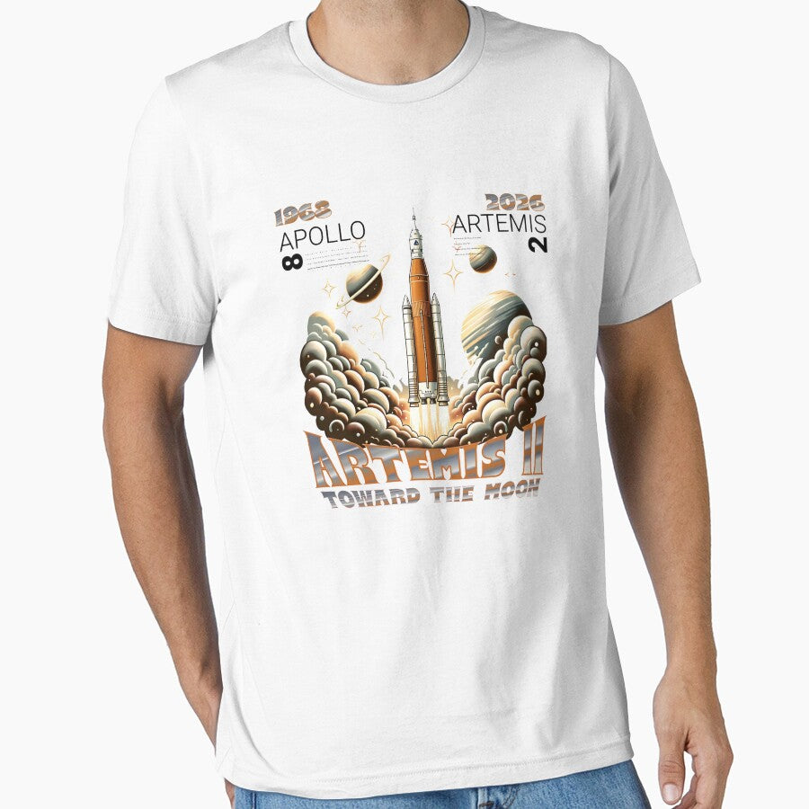 Artemis II Toward The Moon - Space Exploration 2026 by MillieRhodes Unisex