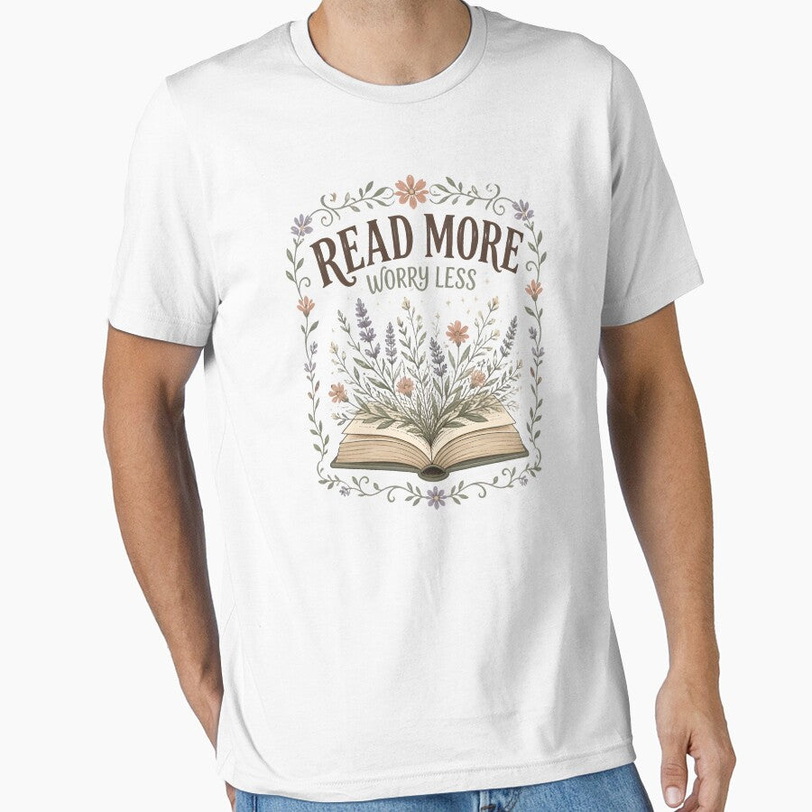 Read More Worry Less Botanical Bookish Design by DESIGNNOUR