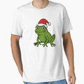 Cute Santa Frog Christmas Design – Adorable Holiday Amphibian Cartoon | Funny Festive Frog Lover Gift by BrainBubbleArt