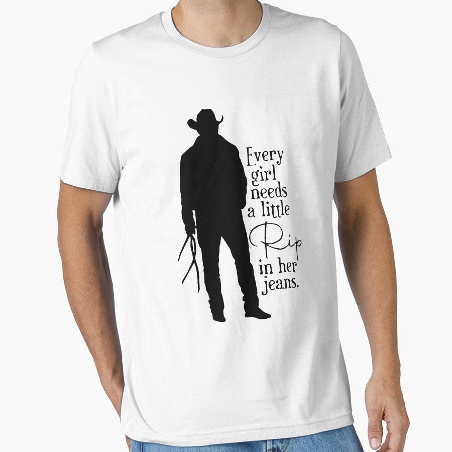 Every Girl Needs A Little Rip In Her Jeans Sweatshirt And T-Shirt, Trendy Movie Season 5 Shirt, Gift For RIP Lovers Shirt, Gift For Girls by ppleroth
