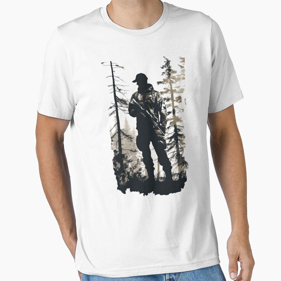 Hunter at the Ready in the Forest by TamarackFlair