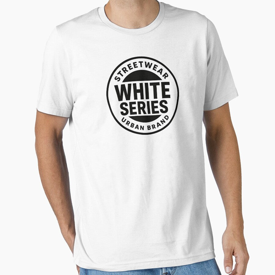 White Series Streetwear Urban Brand Circular Emblem by DigitalArtx-com