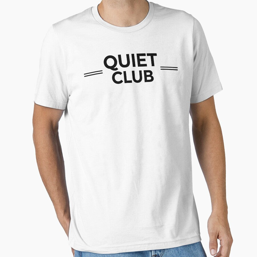 Quiet Club Minimalist Streetwear Typography Graphic by DigitalArtx-com