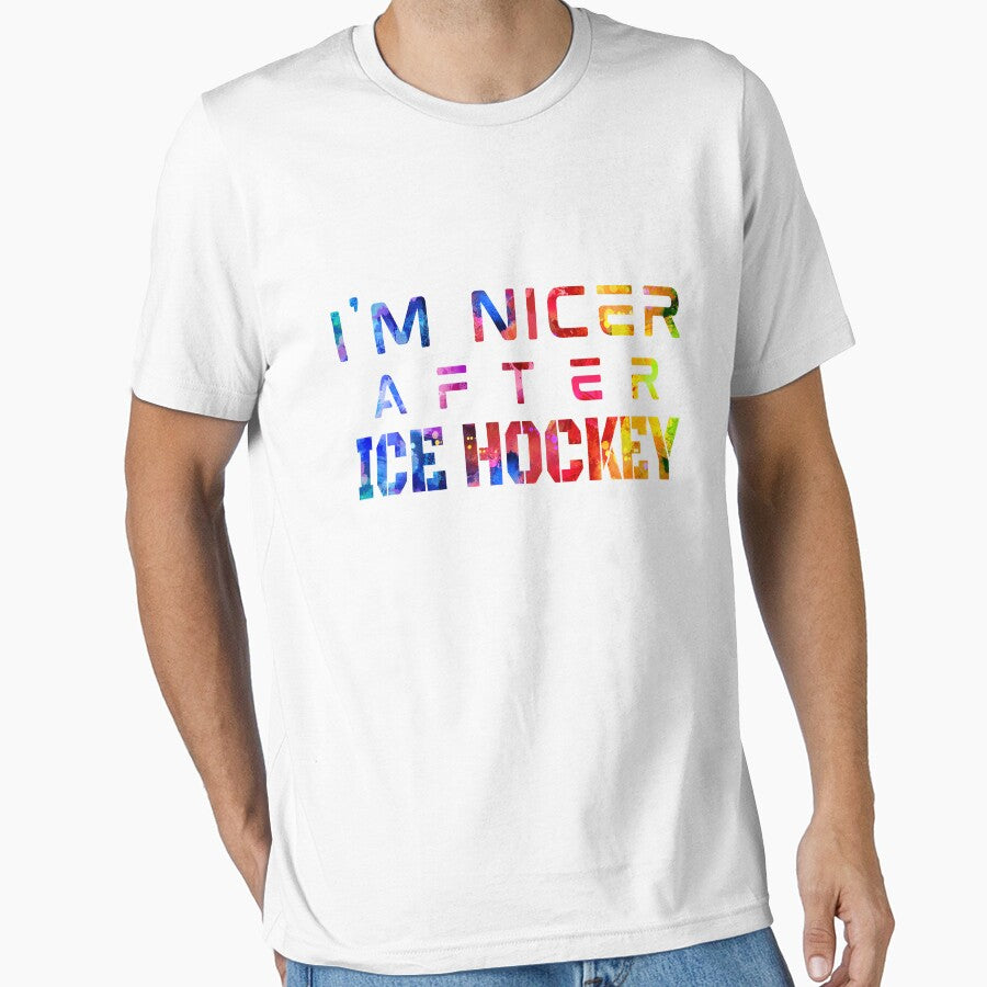 I'm Nicer After Ice Hockey watercolor by Joanna-Asia