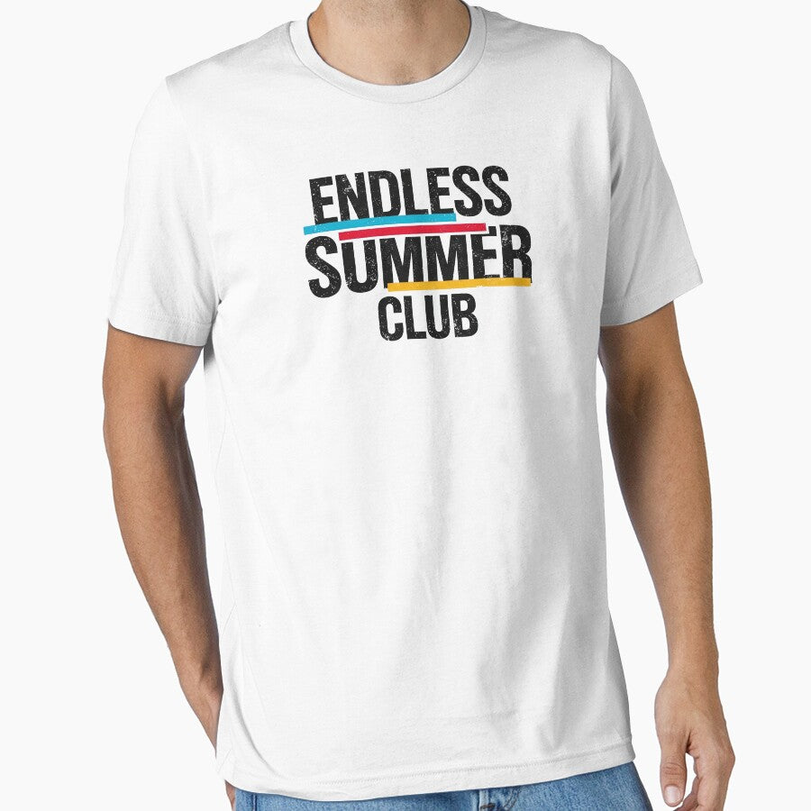 Endless Summer Club Vintage Distressed Streetwear Typography by DigitalArtx-com