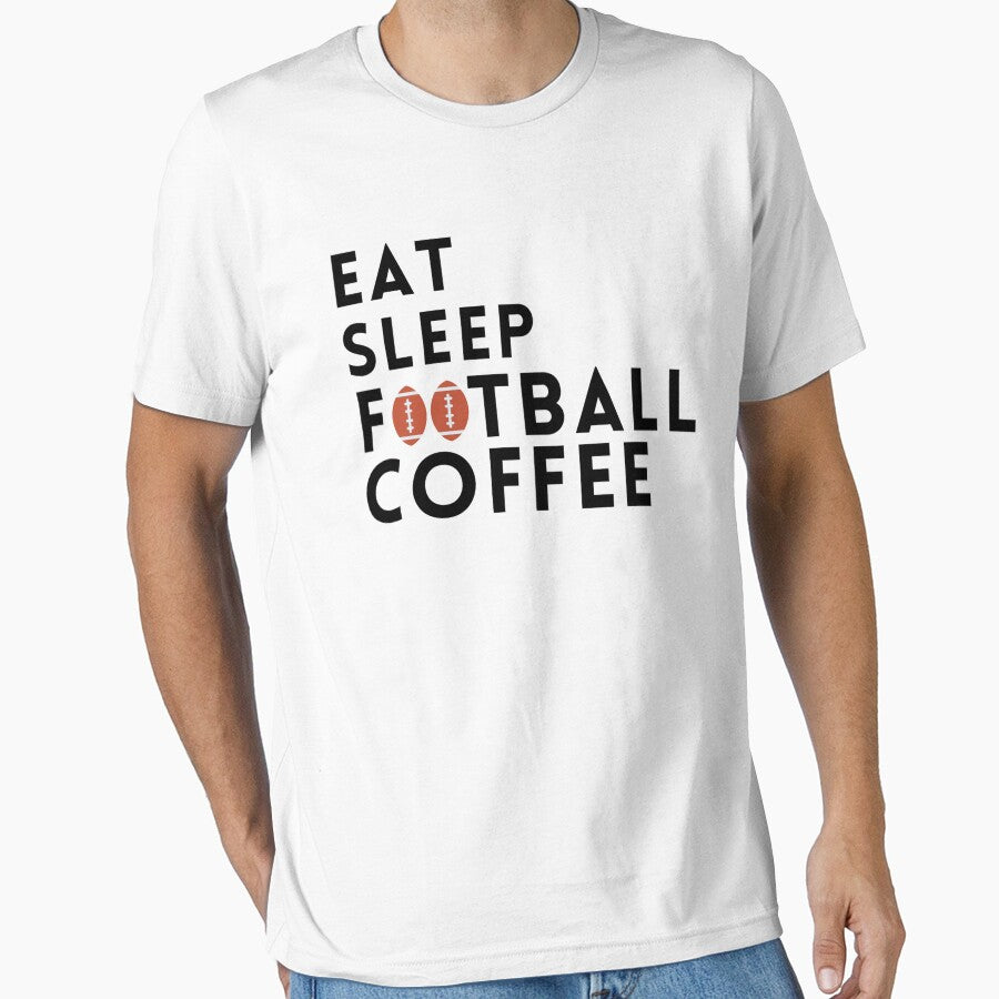 eat sleep football great gift for football and coffee lover by salahnewdesign