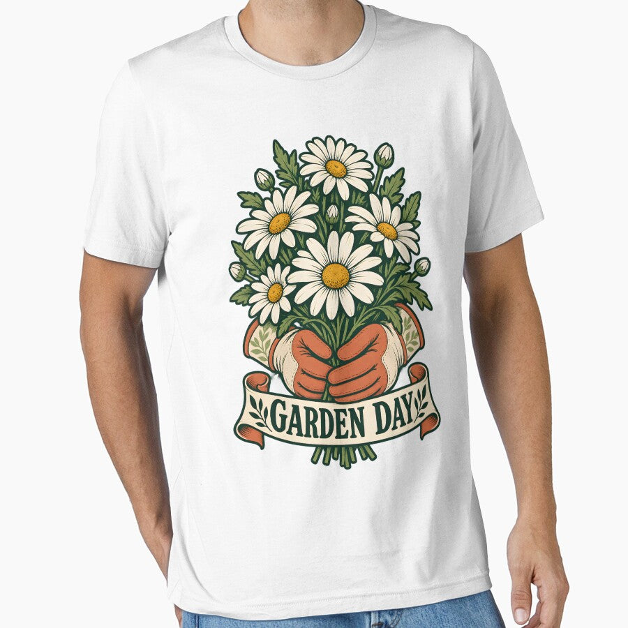 Garden Day - Gardening Gloves and Daisies by Made By Sutts