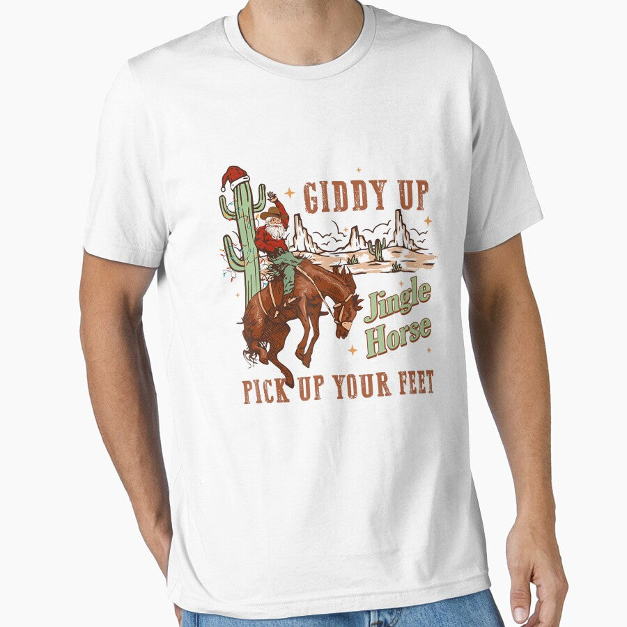 Giddy Up Jingle Horse Pick Up Your Feet Christmas Western by NetlandWewerka