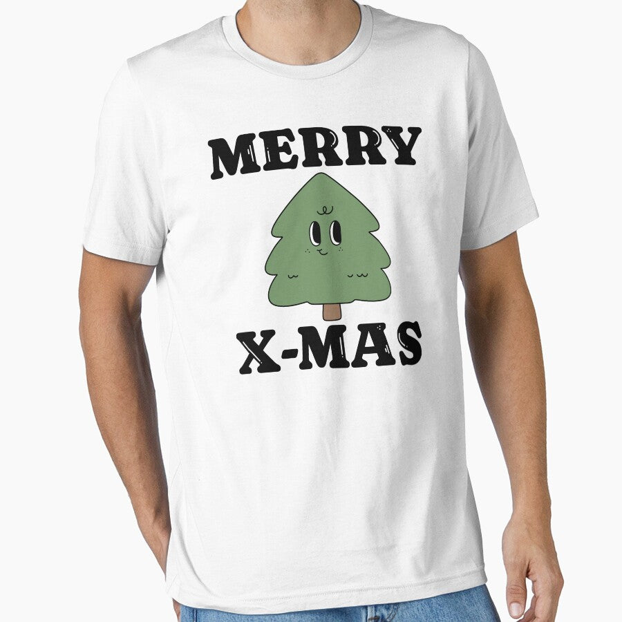 Merry xmas Christmas tree groovy retro vintage funny matching family by TNwandesignart
