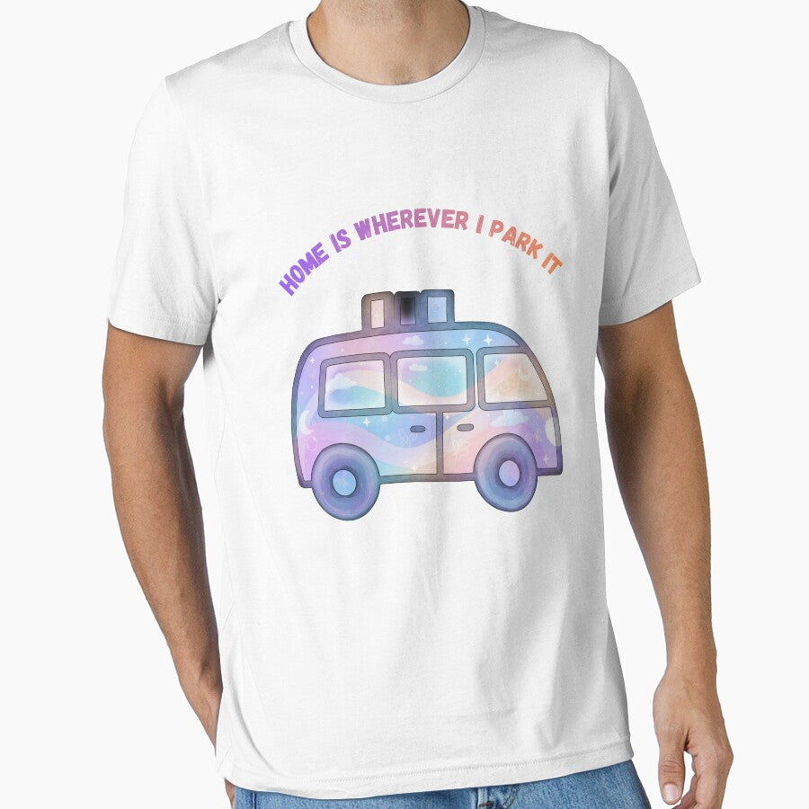 Home is wherever I park it— Dreamy Van Life T-Shirt by Inka Moon Design