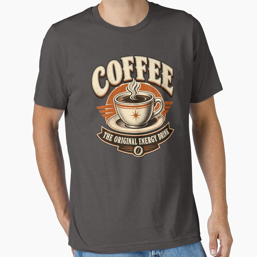 Retro Coffee Lover | Coffee The Original Energy Drink by Graphic Vibe Designs