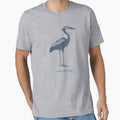Lake Holiday - Great Blue Heron Stately Stance - Blue/Gray by BlueSkyTheory