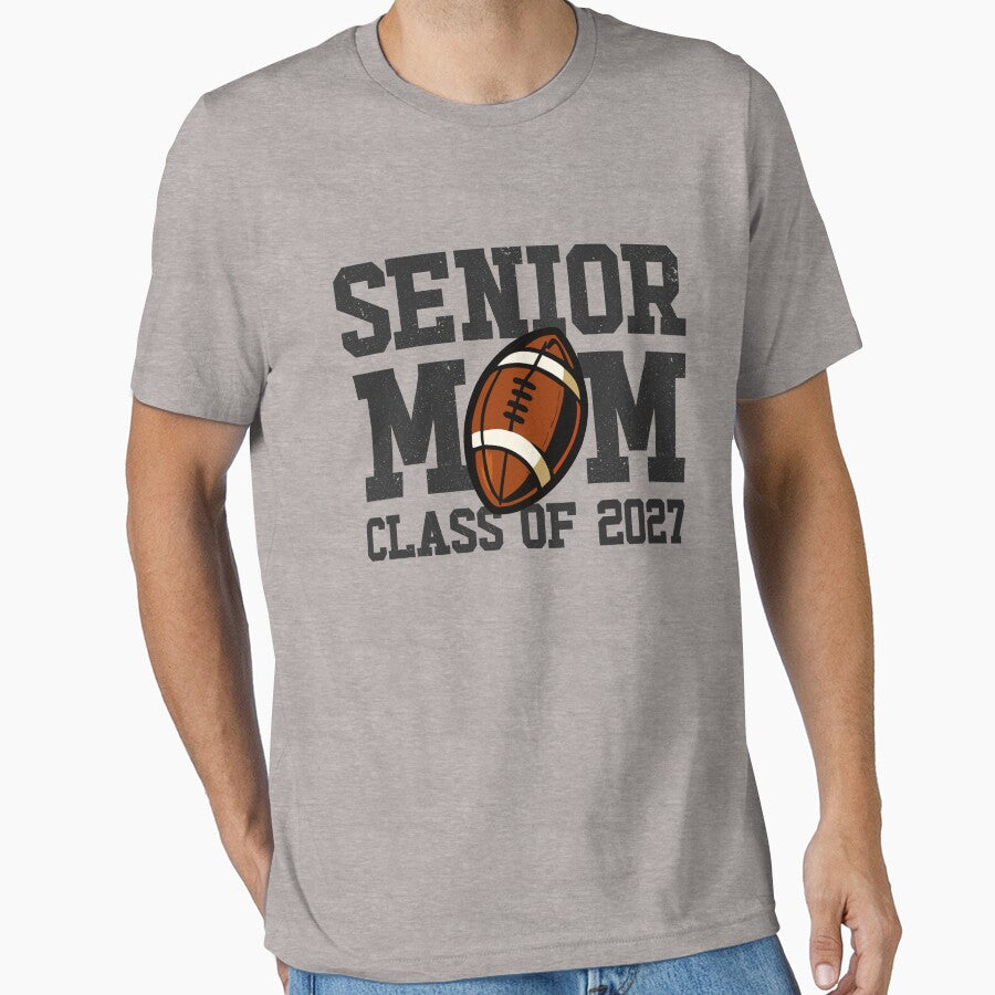 Senior Mom Class Of 2027 Football Mom Gear by DynamicDesign