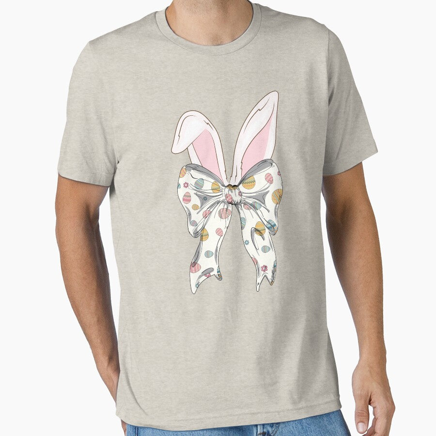 Bunny Coquette Bow Easter Egg Ribbon Girly Spring Clothes by masterdeer