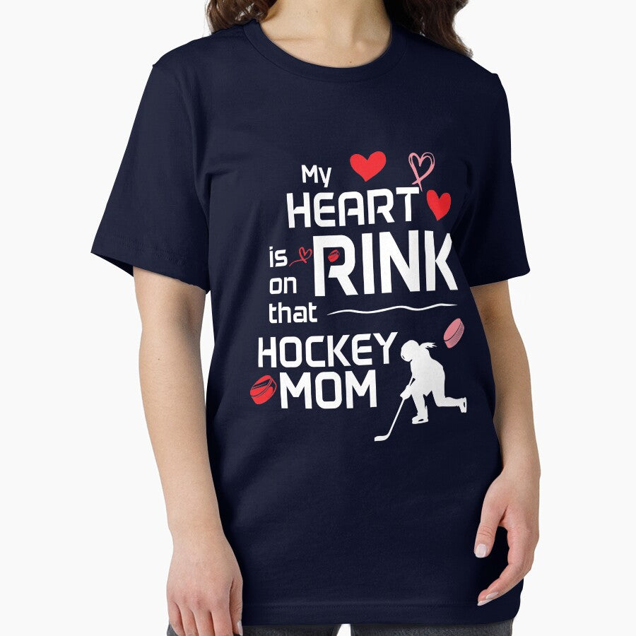 My heart is on that rink hockey mom, hockey mom gift idea by Beinfashion