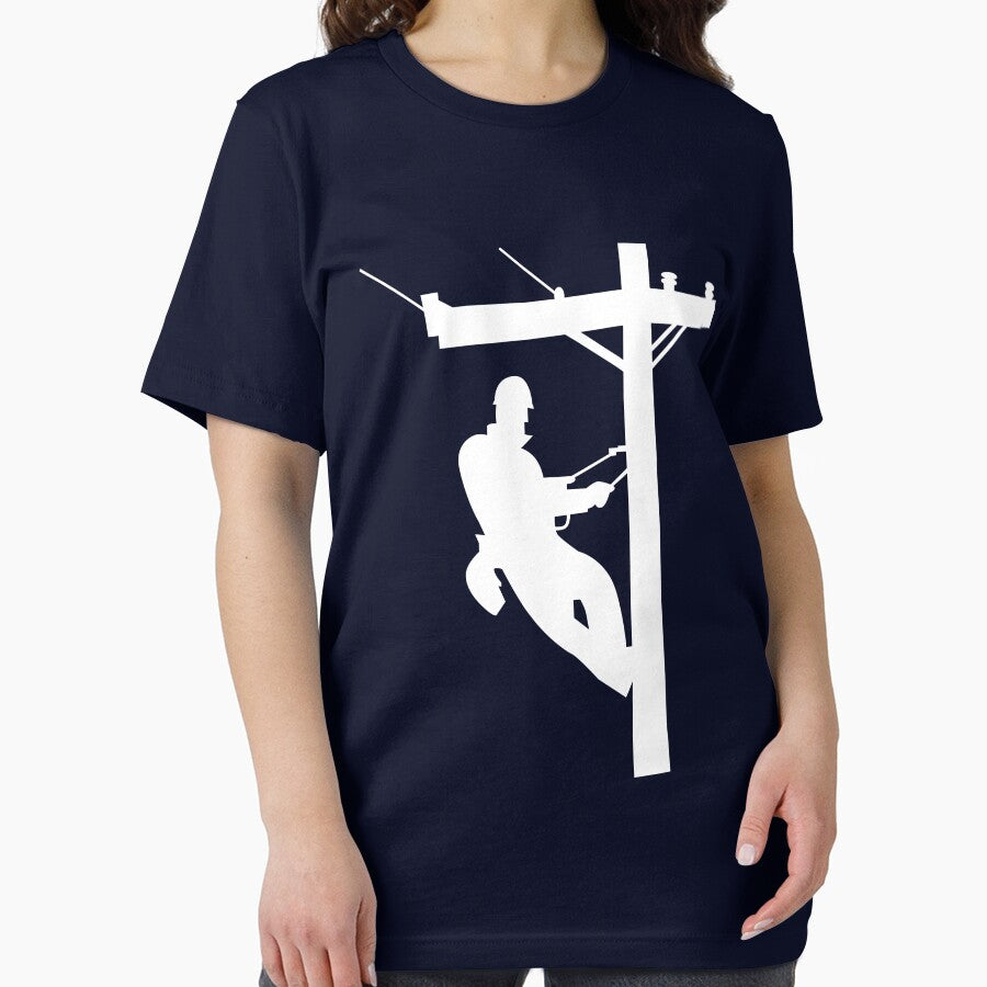 Lineman Art | Electric Cable Lineman Design Gift by melsens