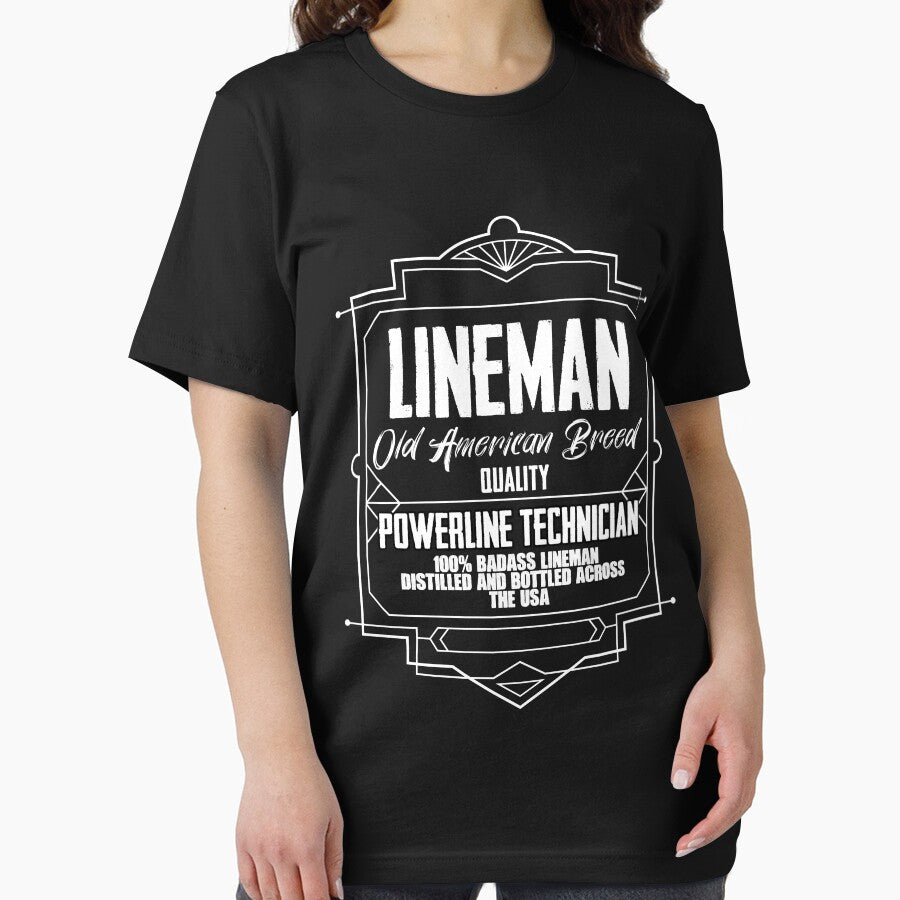 Lineman Old American Breed Quality Electrician Electrical by Nessshirts
