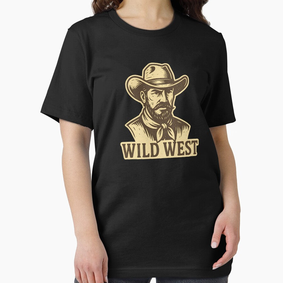 Wild West Cowboy – Vintage Western Graphic Tee by MerkAkid