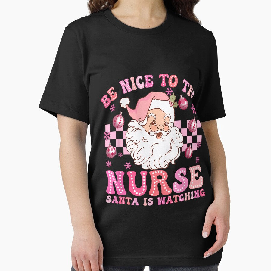 Christmas Watching Santa Be Classic Nurse Nurse To Nice Vintage The is Retro by FrankyTepper