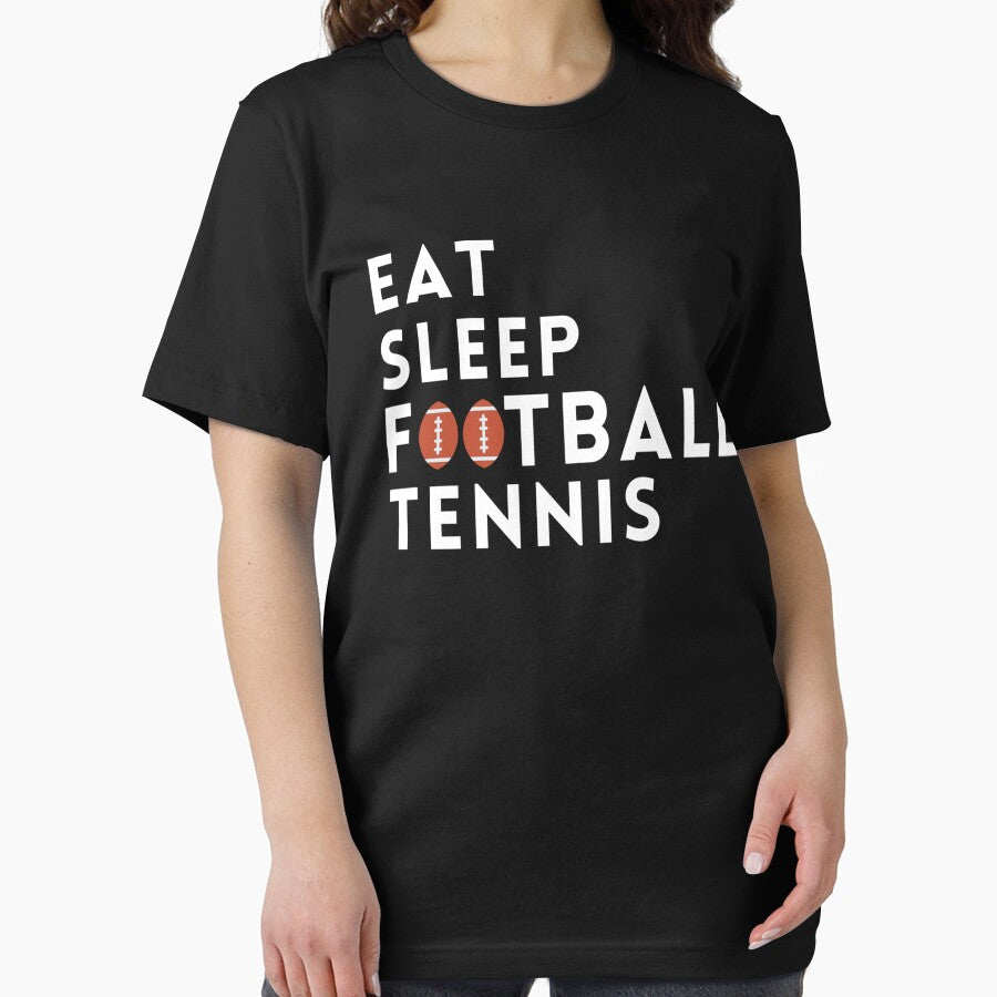 eat sleep football great gift for football and tennis lover by salahnewdesign