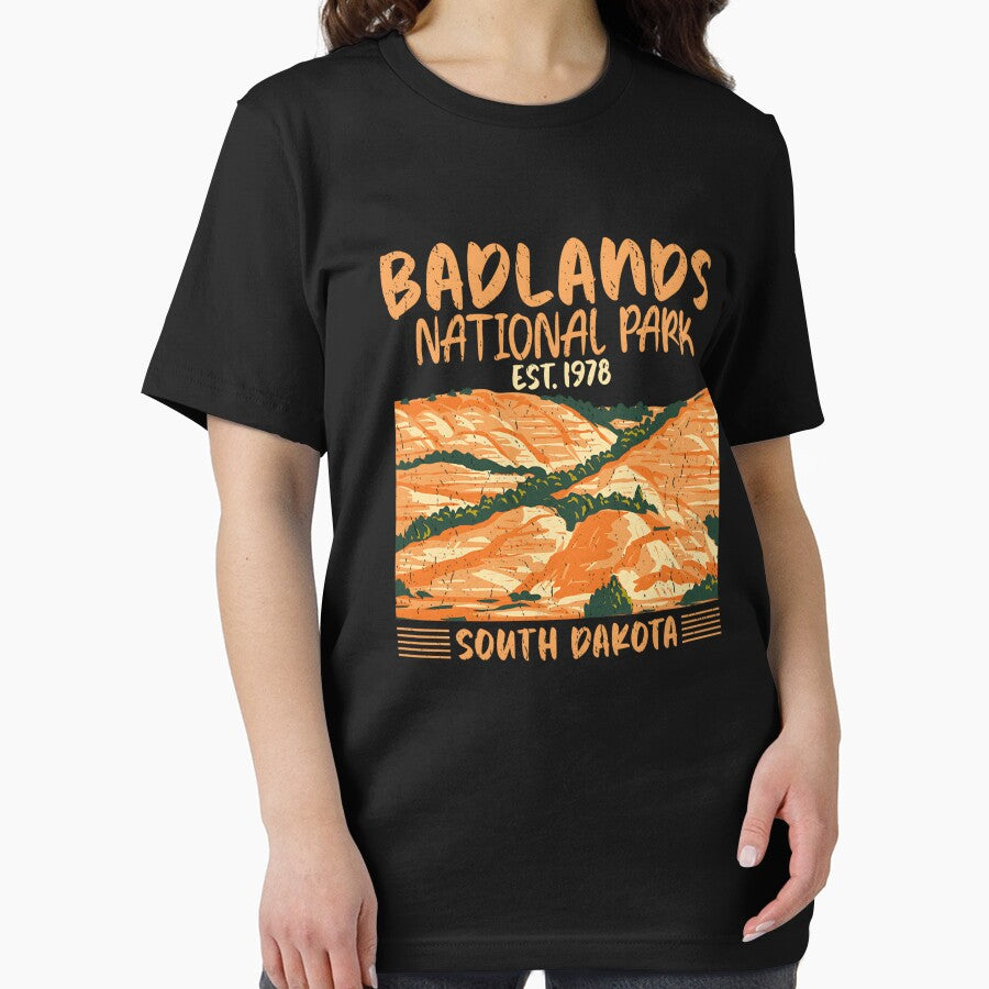 Vintage National Park Badlands National Park by Stroblesamuel