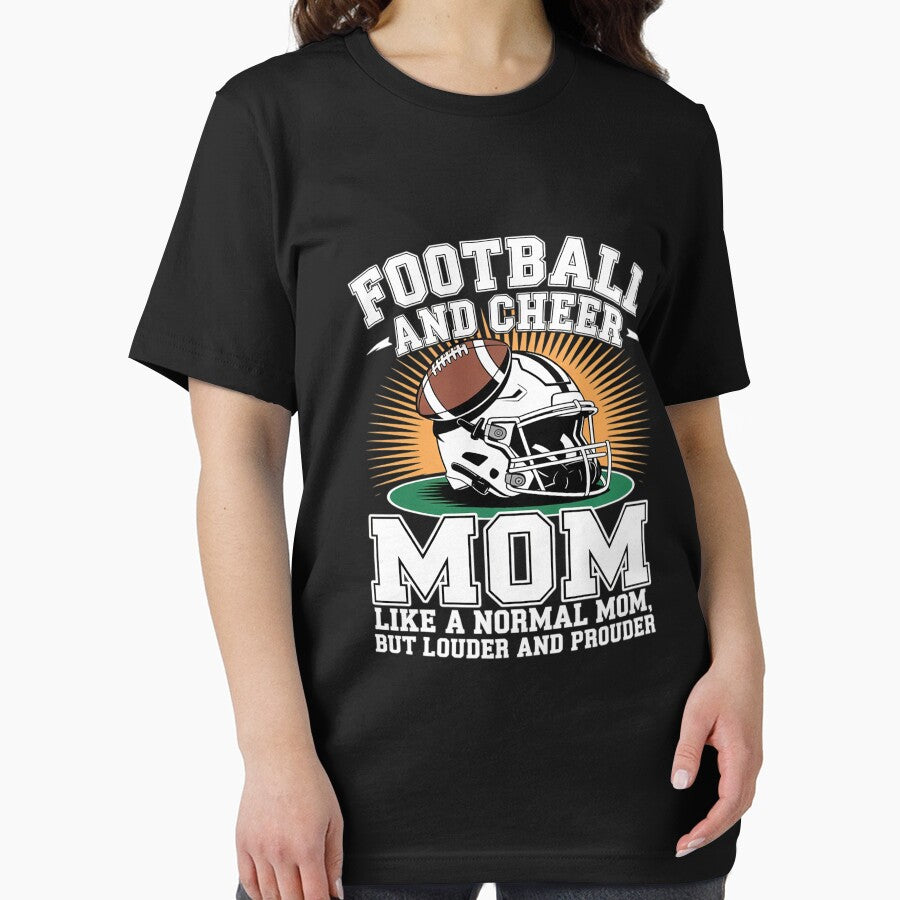 Football And Cheer Mom Funny Cheerleading And Football by BlueCreator-inc