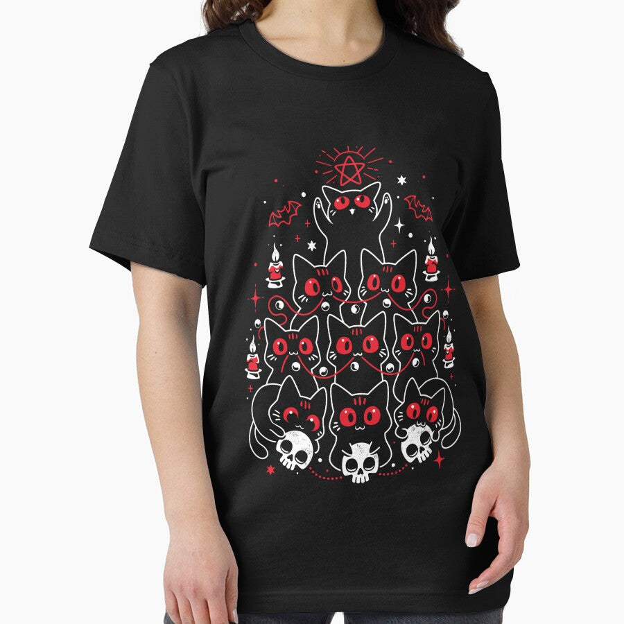 Gothic Christmas Kittens Classic T-Shirt by SyedAhmads