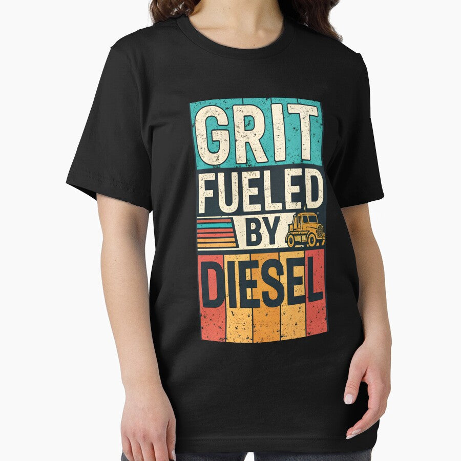 Grit Fueled by Diesel – Trucker Motivation t-shirt by belka620