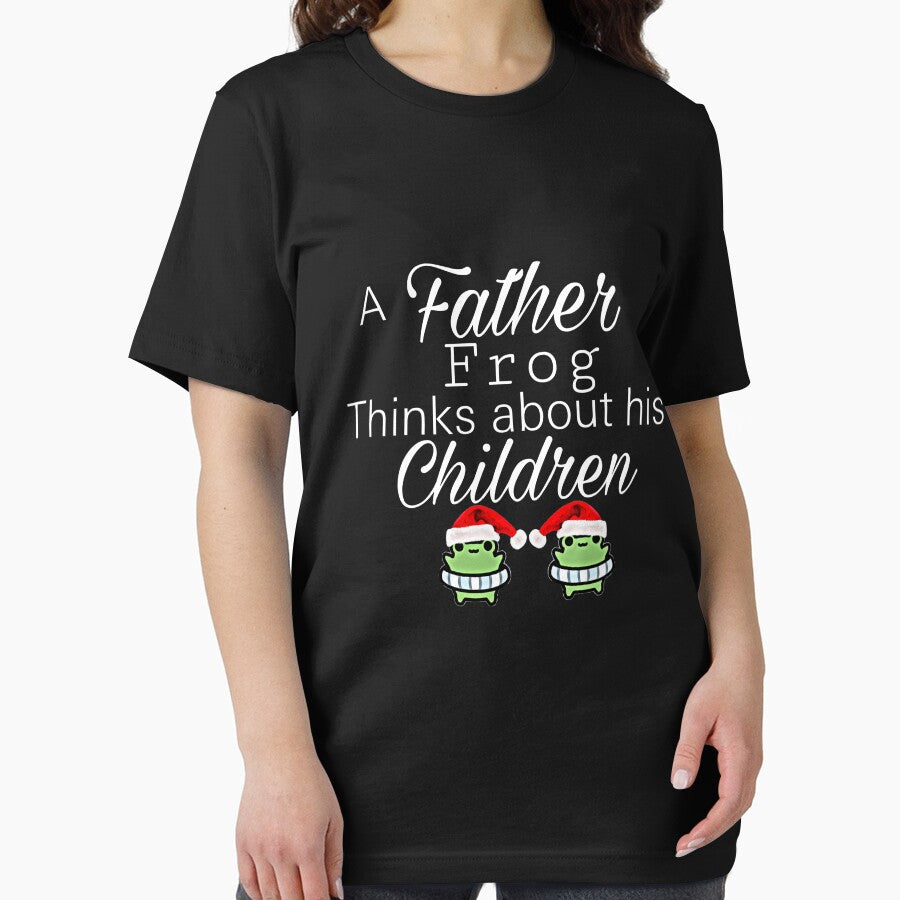 A father frog thinks about his children by salahnewdesign
