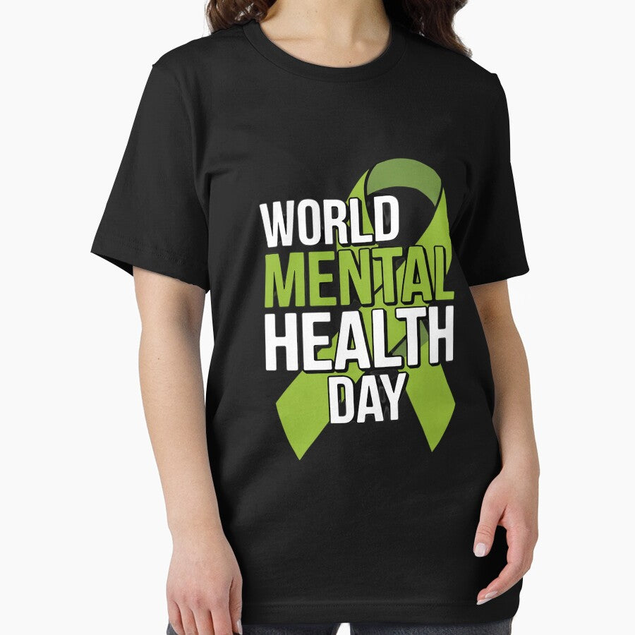 World Mental Health Day Green Awareness Ribbon by itsnothatweird