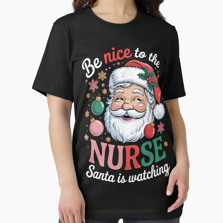 The Retro Christmas Nurse Santa To Nice Nurse Classic Vintage is Be Watching by FrankyTepper