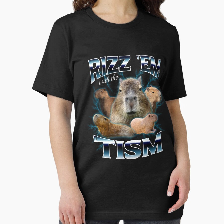 Rizz Em With The Tism Raccoon Funny Raccoon  Autism Awareness by LeoVargasVelha