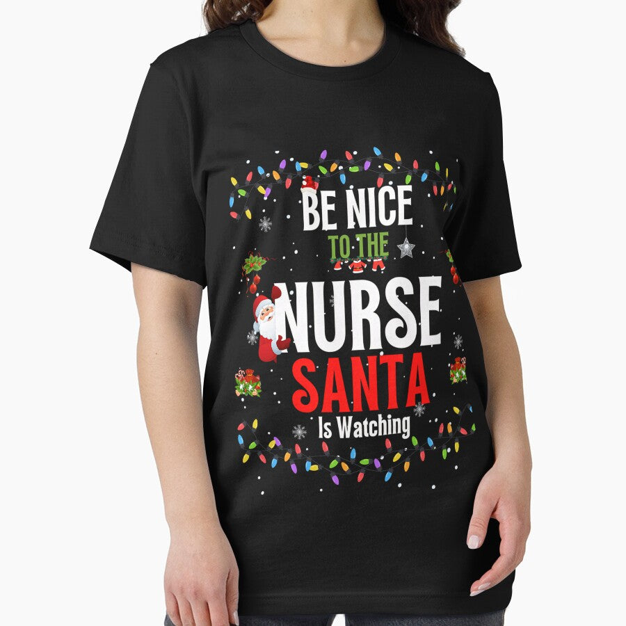 To Santa Be Retro Nurse Nurse The Christmas Watching Nice Vintage Classic is by FrankyTepper