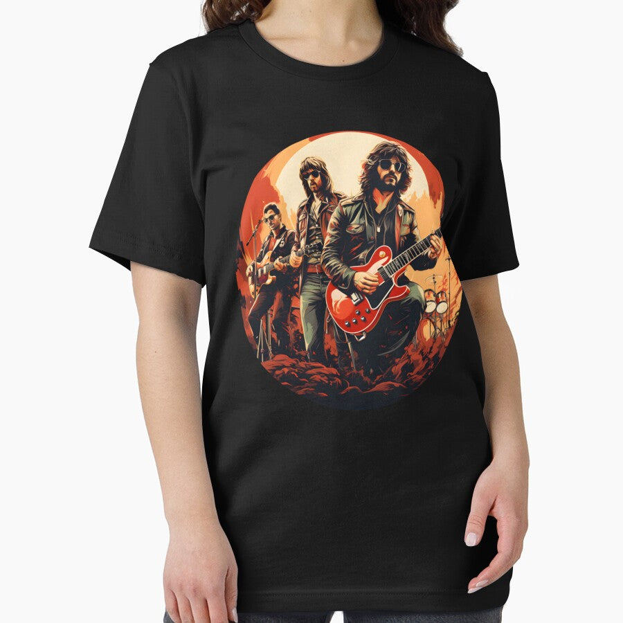 a retro-styled of a rock band from the 70s by LaurenFudgeO