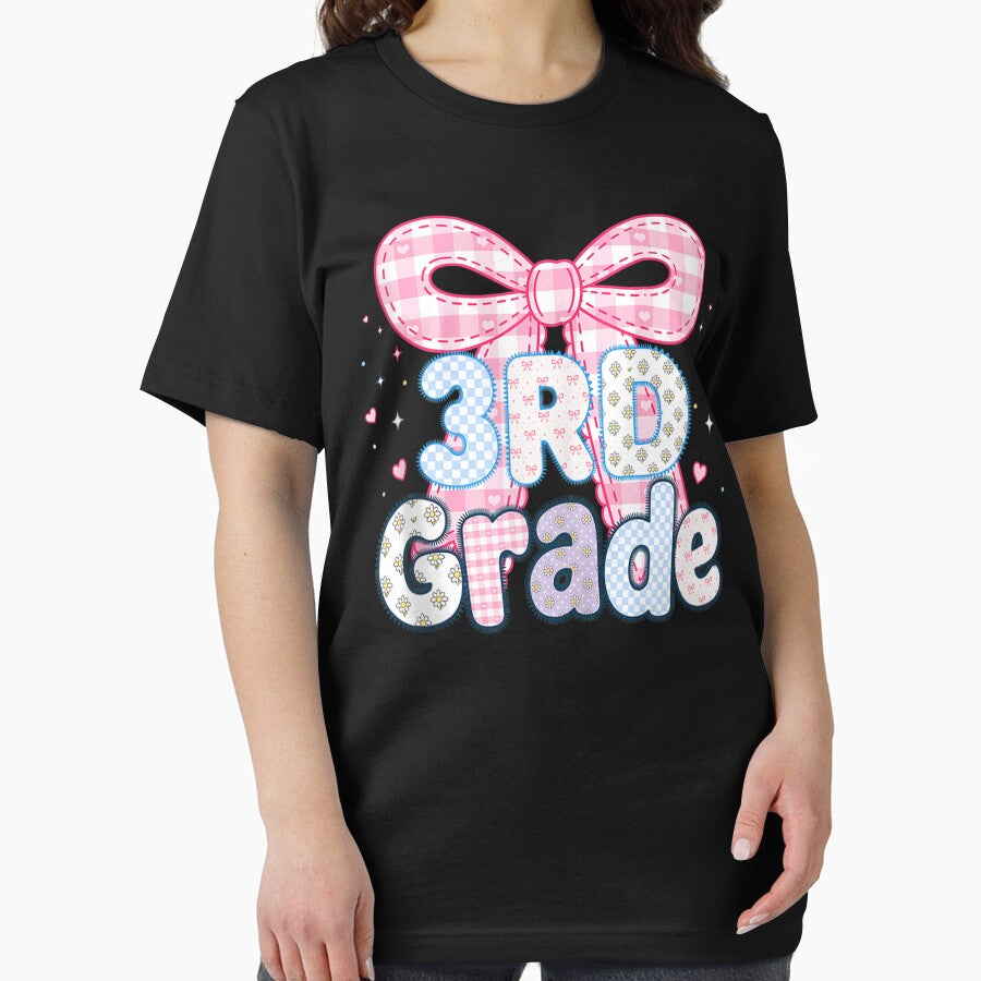 Preppy 3rd Grade Teacher Floral Coquette Bow Back to School by LeonPhillip