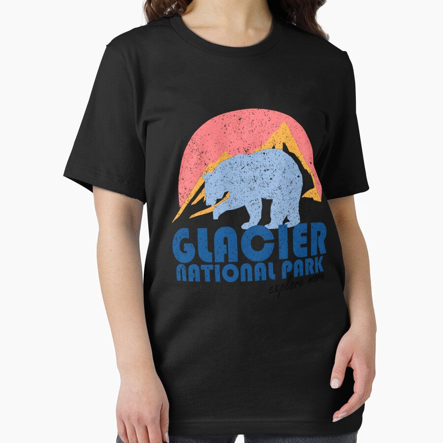 Vintage Glacier National Park Retro by Asleydarell