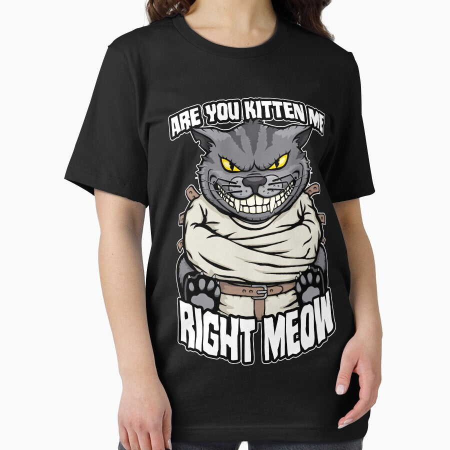 Are You Kitten Me Right Meow Crazy Cat Funny Mad Cats Lover by GrandeDuc