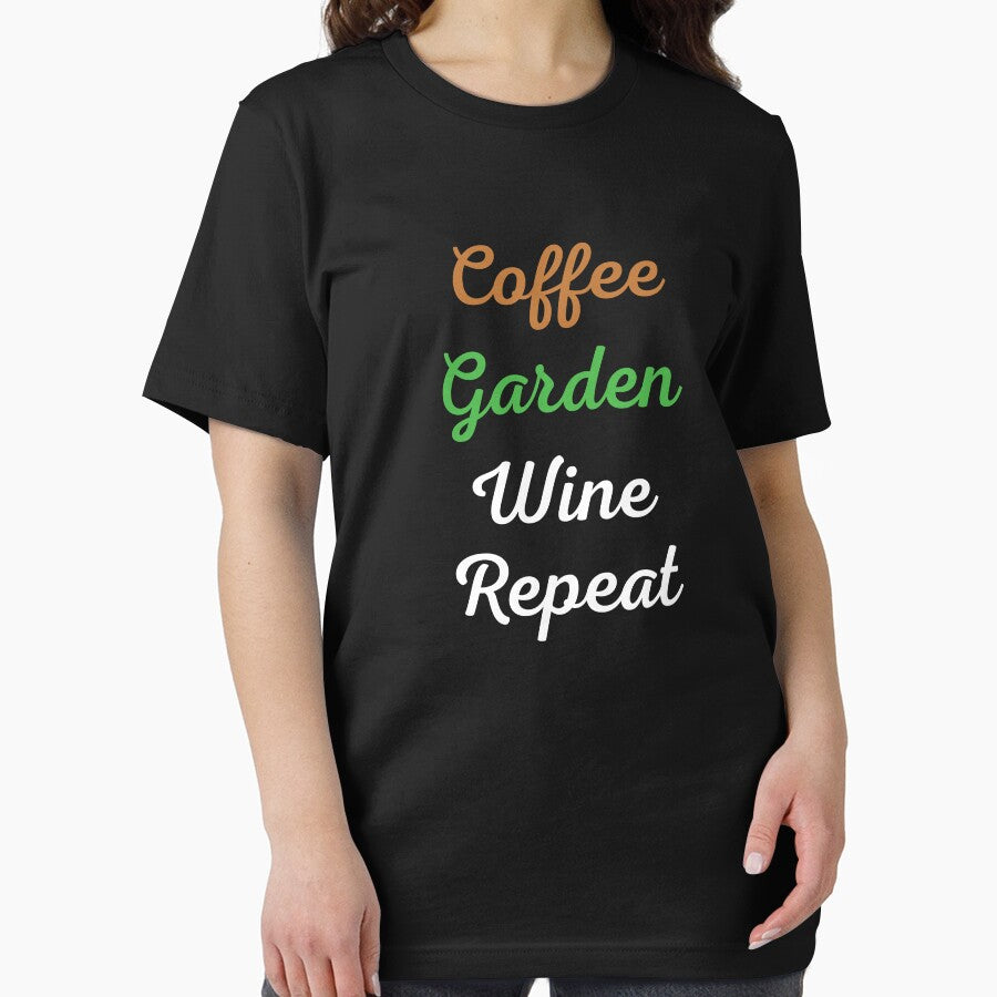 Coffee Garden Wine Repeat Funny Gardening by Graceland  Memphis