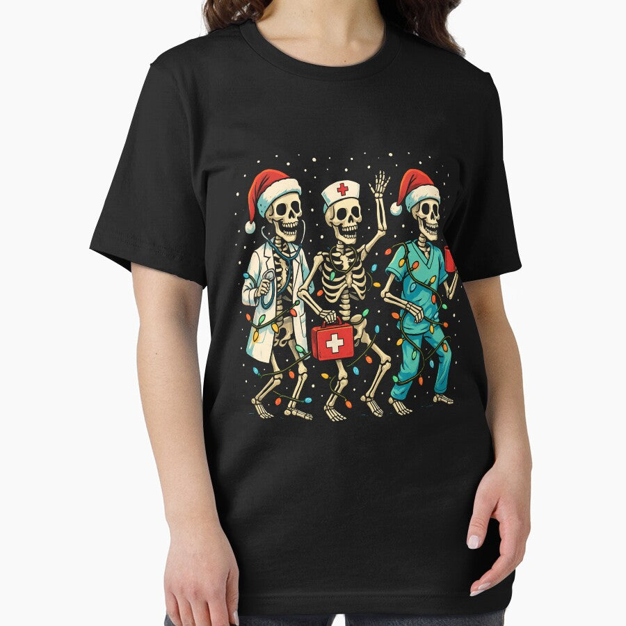 Christmas Skeleton Nurse Funny Radiology Christmas Nurses Gear by DynamicDesign