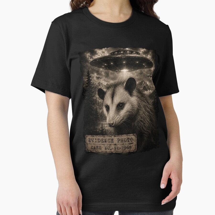 Funny Opossum UFO Evidence Photo Vintage Alien by will freed18