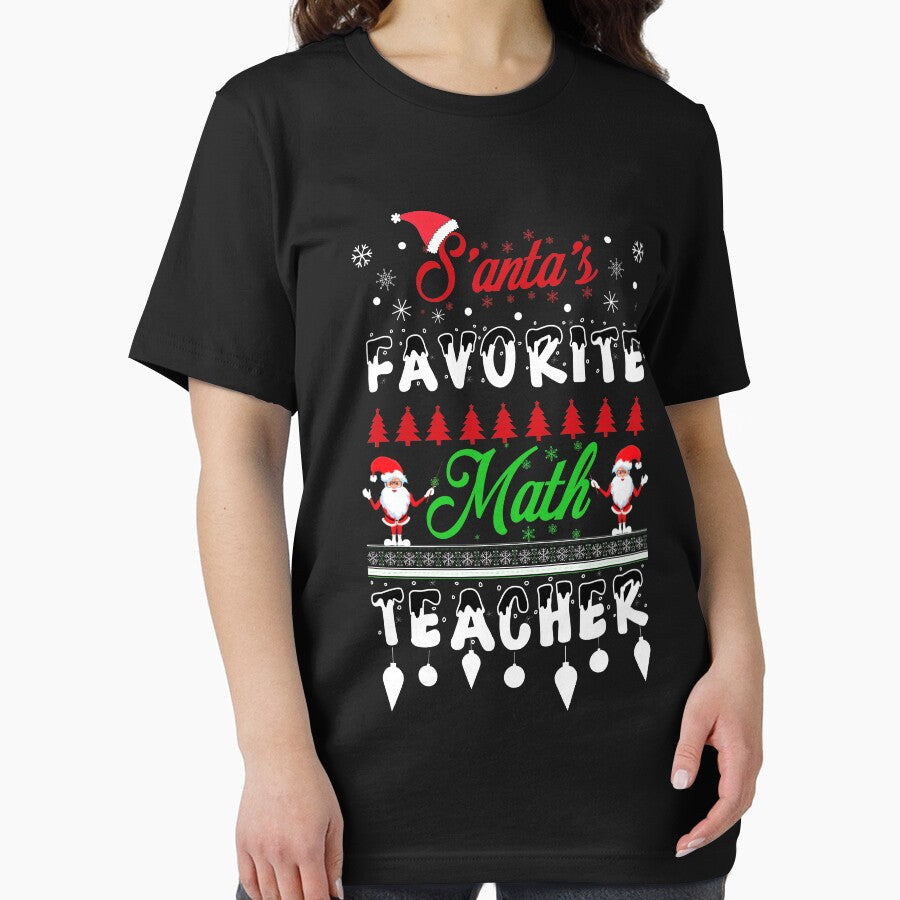 Santa's Favorite Math Teacher - Funny Christmas Santa Hat by AMINE  ★★★★★