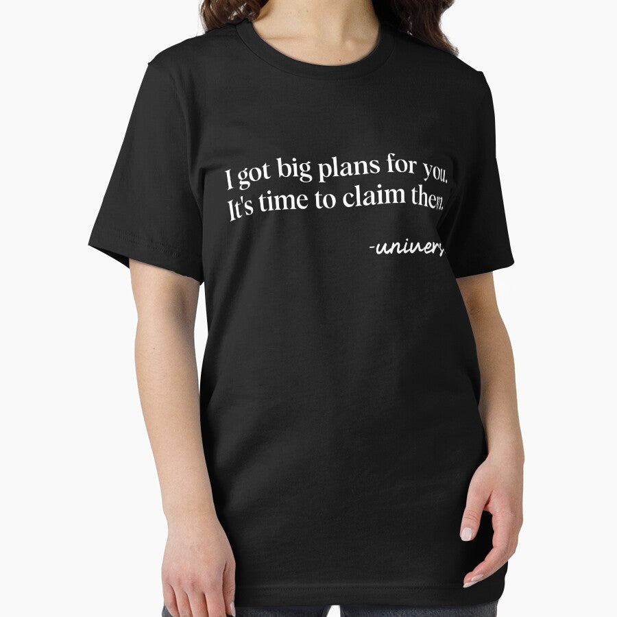 Claiming Plans Quote For A Motivation Humanity Believer by Nessshirts