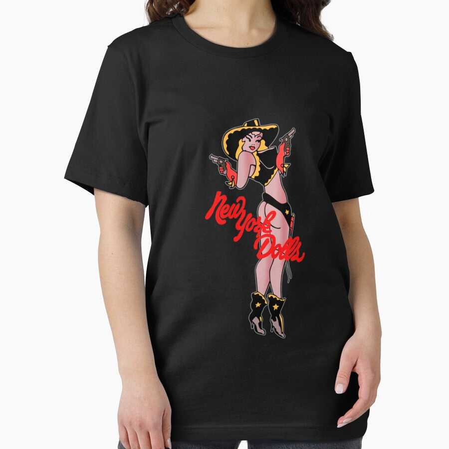 New York Dolls Cowgirl Shirt, Sticker, Hoodie, Mask by MaiyaGrant