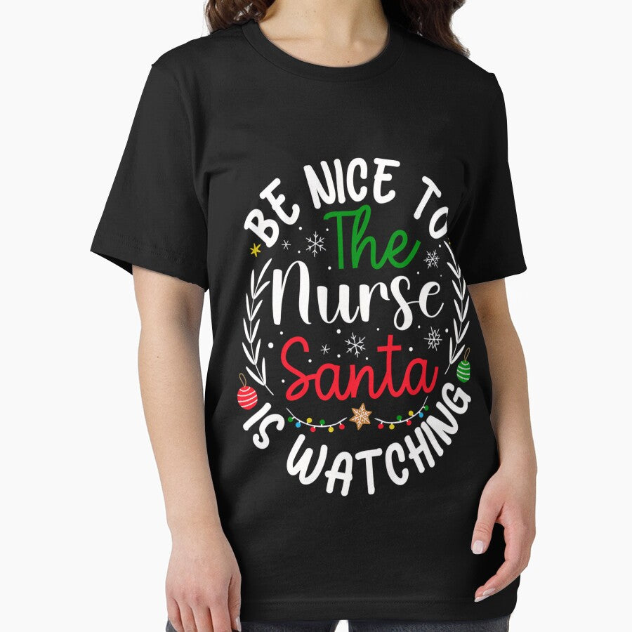 Be Christmas Nurse The Watching is Nurse Classic Vintage Santa Nice Retro To by FrankyTepper