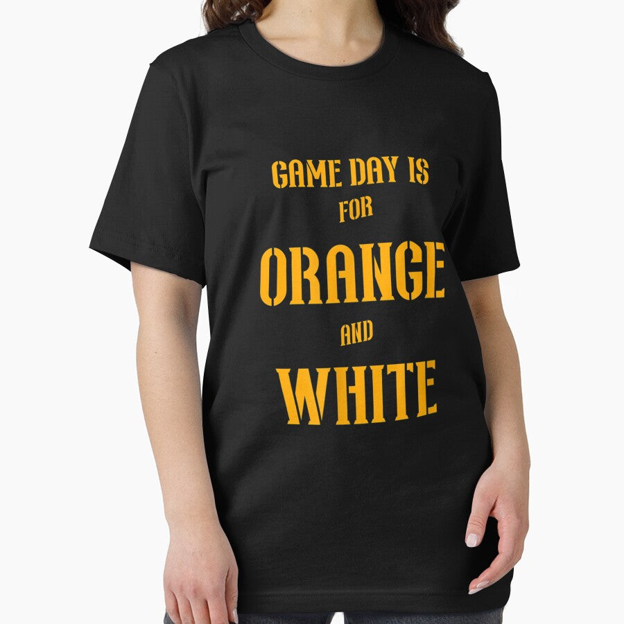 Game Day is For Orange and White Football by Gabeshaffer