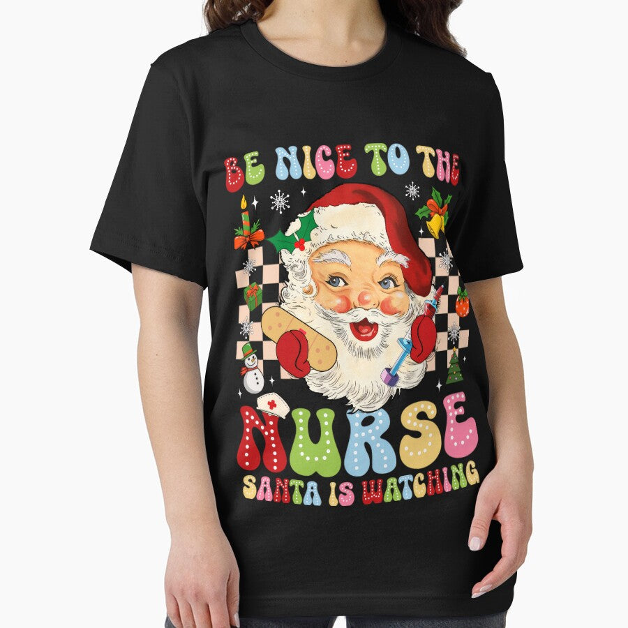 Nice Be Nurse Nurse Classic Santa Christmas The is Watching To Retro Vintage by FrankyTepper