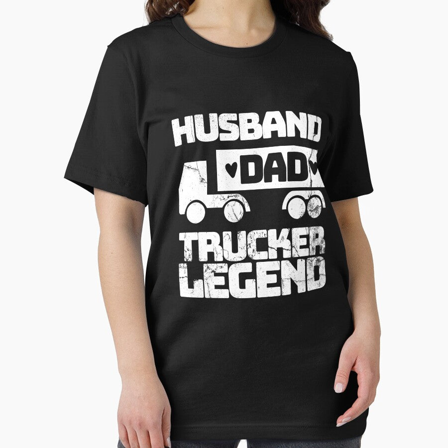 Husband Dad Trucker Legend, Funny Tracker Gifts, Trucker Dad by DADA635