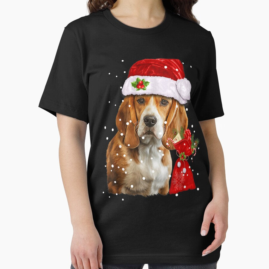 Beagle Dog Christmas T Shirt Christmas Dog by MagicJohnson22