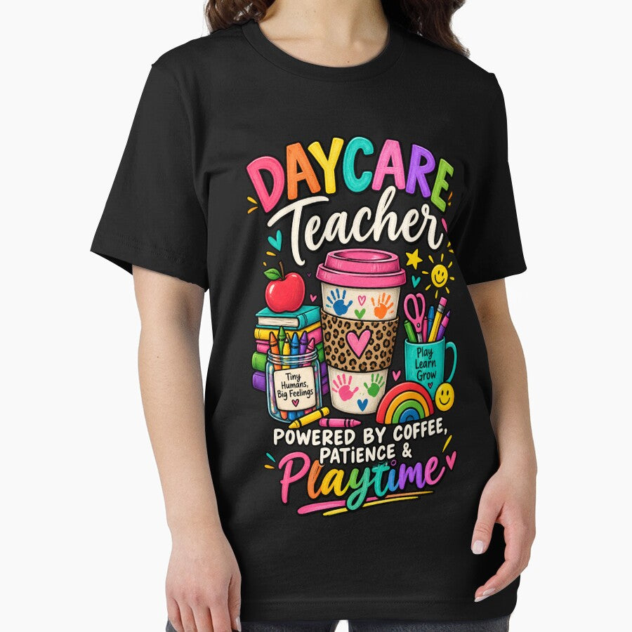 Daycare Teacher - Powered by Coffee Patience & Playtime by SidTastic