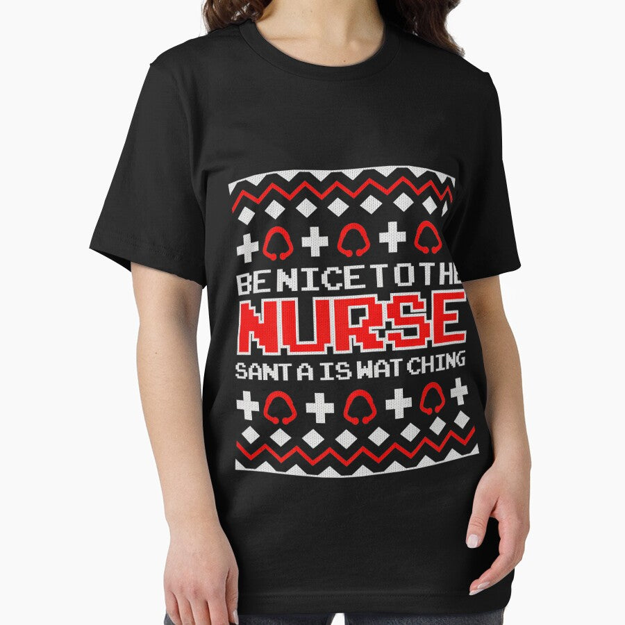 Nurse Be Nice Christmas Watching To Classic Nurse is Santa The Vintage Retro by FrankyTepper